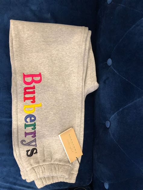 burberry sweatpants rainbow replica|Burberry Rainbow Embroidered.